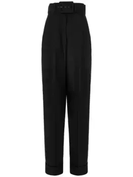 Шерстяные брюки MAX MARA, черный