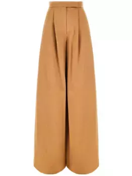 Шерстяные брюки MAX MARA, нейтральный