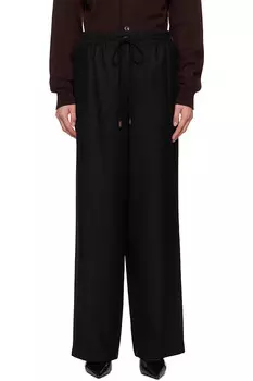 Шерстяные брюки на шнурке Le17Septembre, синий