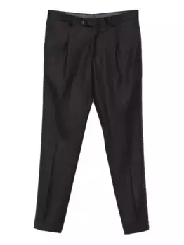 Шерстяные брюки Napoli со складками Barba, коричневый