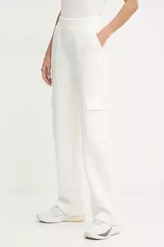 Шерстяные брюки Pinko, коричневый
