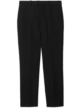 Шерстяные брюки по фигуре Burberry, черный