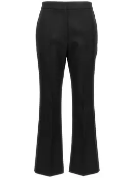 Шерстяные брюки по фигуре Jil Sander, черный