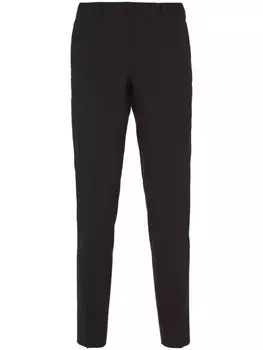 Шерстяные брюки Prada, черный
