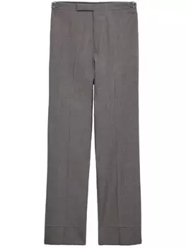 Шерстяные брюки Prada, серый