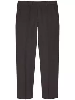 Шерстяные брюки прямого кроя Paul Smith, серый