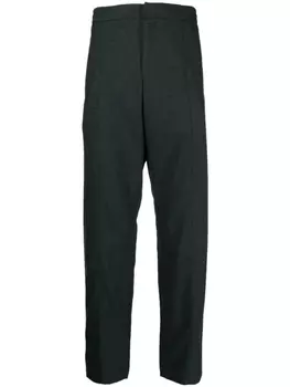 Шерстяные брюки прямого кроя Paul Smith, зеленый