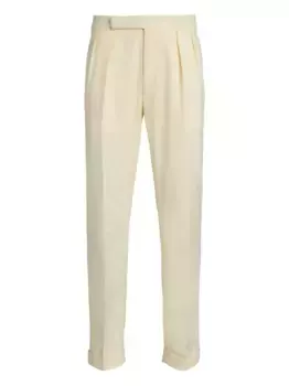 Шерстяные брюки Ralph Lauren Purple Label, нейтральный