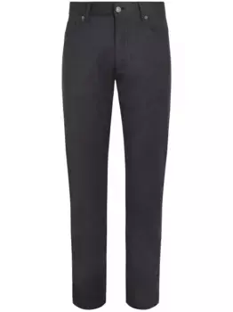 Шерстяные брюки Roccia Stonewashed Zegna, черный