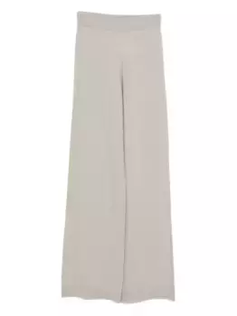 Шерстяные брюки с эластичным поясом ALLUDE, нейтральный