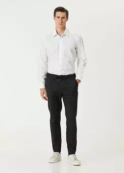 Шерстяные брюки с кулиской на талии Pal Zileri, серый