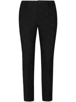 Шерстяные брюки с монограммой DG DOLCE & GABBANA, черный