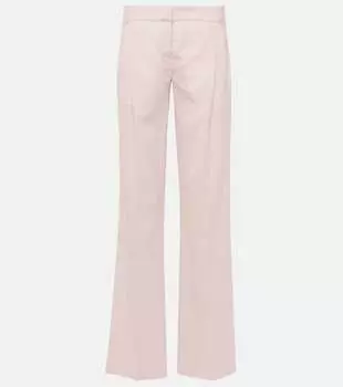 Шерстяные брюки с низкой посадкой Coperni, мультиколор