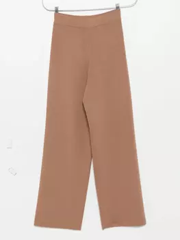 Шерстяные брюки с высокой талией Fabiana Filippi, коричневый
