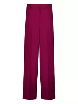 Шерстяные брюки с высокой талией Stella McCartney, фиолетовый