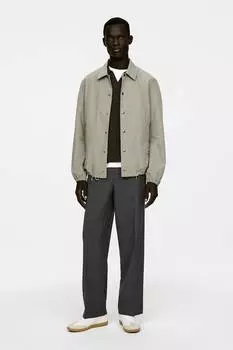 Шерстяные брюки с завязками Arket, серый