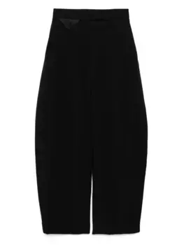 Шерстяные брюки с завышенной талией Recto, черный