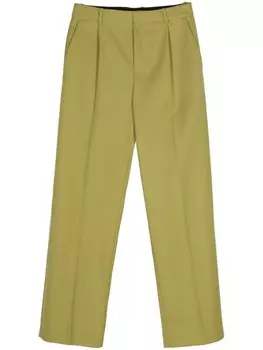 Шерстяные брюки со складками Botter, зеленый