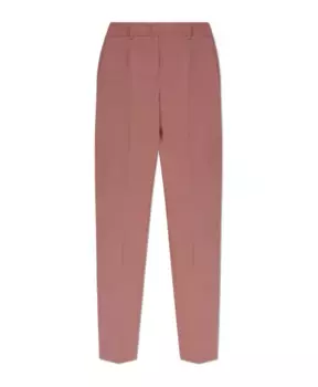 Шерстяные брюки со складками Ps By Paul Smith, розовый