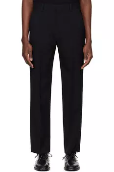 Шерстяные брюки Solid Homme, черный