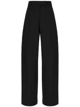 Шерстяные брюки Sportmax, черный