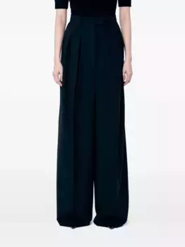 Шерстяные брюки SPORTMAX, черный