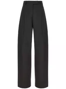 Шерстяные брюки Sportmax, серый