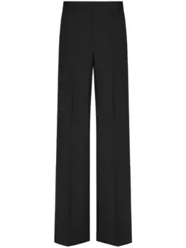 Шерстяные брюки строгого кроя VALENTINO GARAVANI, черный