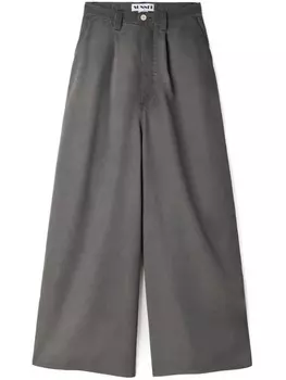 Шерстяные брюки Sunnei, серый