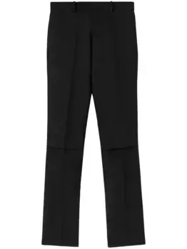 Шерстяные брюки узкого кроя JIL SANDER, черный