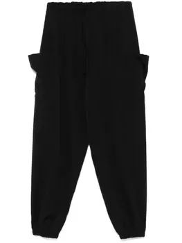 Шерстяные брюки Yohji Yamamoto, черный