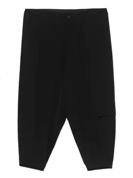 Шерстяные брюки Yohji Yamamoto, черный