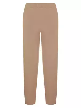 Шерстяные домашние брюки Taylor Knitss, цвет camel