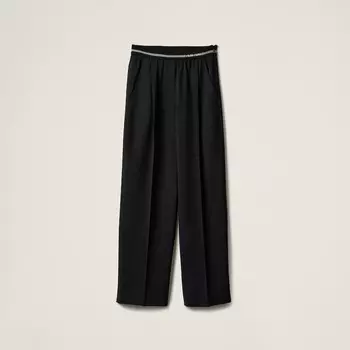 Шерстяные джоггеры Miu Miu, черный