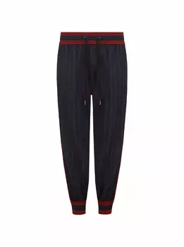 Шерстяные джоггеры в полоску Dolce&Gabbana