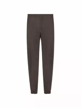 Шерстяные джоггеры Zegna, коричневый