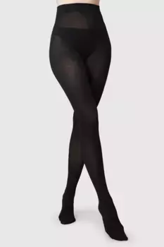 Шерстяные колготки ylva с рыбьими косточками H&M, черный