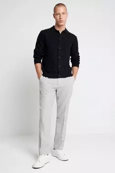Шерстяные костюмные брюки River Island, серый