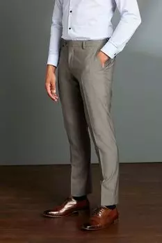 Шерстяные костюмные брюки Signature Tollegno Next, коричневый