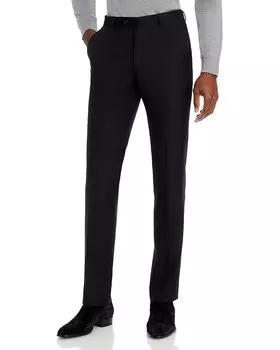 Шерстяные костюмные брюки узкого кроя John Varvatos Star USA, черный