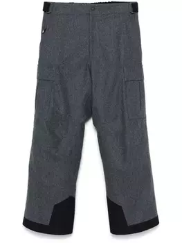 Шерстяные лыжные брюки Moncler Grenoble, серый