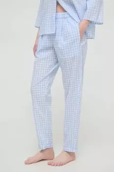 Шерстяные ночные брюки United Colors of Benetton, синий