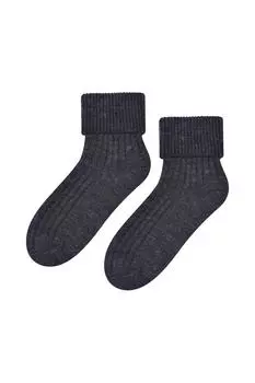 Шерстяные носки, роскошные, очень мягкие, уютные носки для сна для отдыха Steven, серый