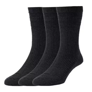 Шерстяные носки с мягким верхом HJ Hall, черный