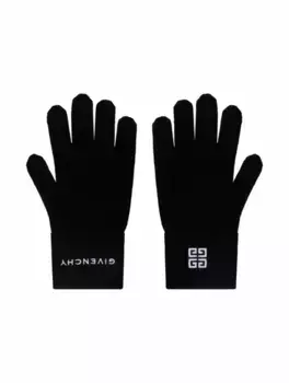 Шерстяные перчатки 4G Givenchy, черный