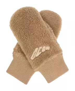 Шерстяные перчатки Dsquared2, бежевый