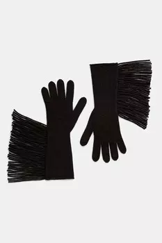 Шерстяные перчатки Marella, коричневый