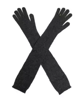 Шерстяные перчатки Moschino, серый
