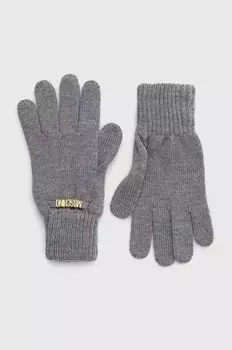 Шерстяные перчатки Moschino, серый