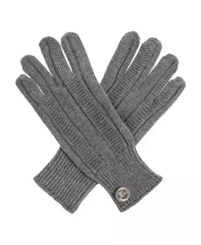 Шерстяные перчатки Versace, серый